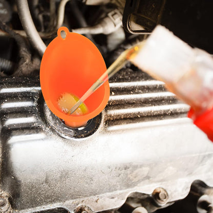 3 Pcs Automotive Funnels Set, Wide Mouth Fuel Funnels, Plastic Long Neck Oil Funnel, Flexible Right Angle Funnels, with Detachable Spout and Filter for Water/Gasoline/Coolant/Engine Oil