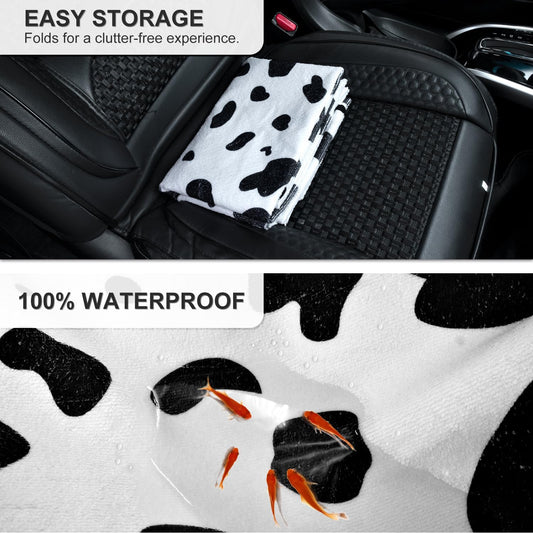 Waterproof Sweating Car Seat Cover for Post Gym Workout, Running, Swimming, Beach and Hiking, Universal Fit Non-Slip Towel Bucket Seat Protector for Cars SUV Trucks, Machine Washable (Grey)