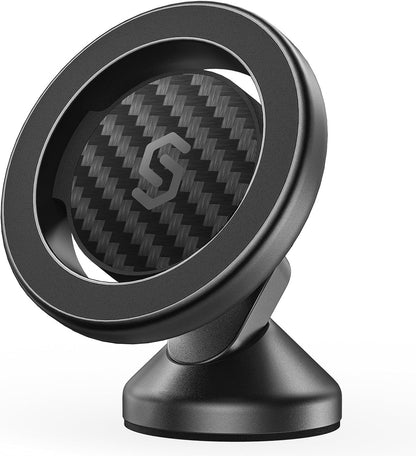 SYNCWIRE MagSafe Car Mount, Magnetic Car Phone Holder for Car Dashboard, 360° Rotating Strong Magnet Phone Mount with 3M VHB Adhesive, Compatible with iPhone 17/16/15/14/13/12 & MagSafe Cases