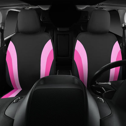 CAR PASS Line Rider Sporty Front Seat Covers,Gray Car Seat Covers Two Front Seats Only, Airbag Compatible,Universal Fit Sedans,Cars,Vans,SUV,Truck(Black and Gray)