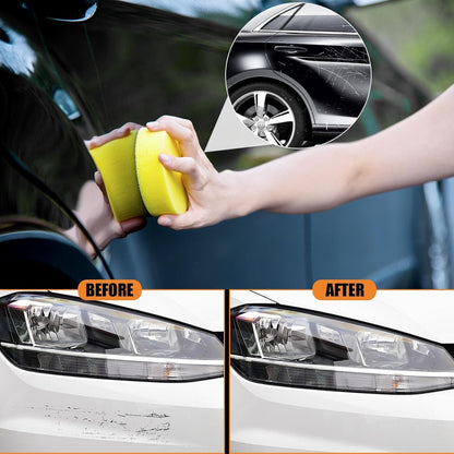 2PCS Scratch Remover for Vehicles, 2026 New Car Scratch Removal Wax, Car Scratch Repair Paste Car Scratch Remover Kit, Cars Paint Scratchs Repair Kit with Wipe Sponge