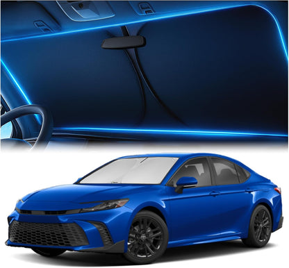Magnelex Windshield Sun Shade for Dodge RAM 1500 2019-2023 2024 2025 2026, Foldable Car Window Sunshade, Heat & UV Visor Cover, Reflective Front Shades Accessories - Colors A