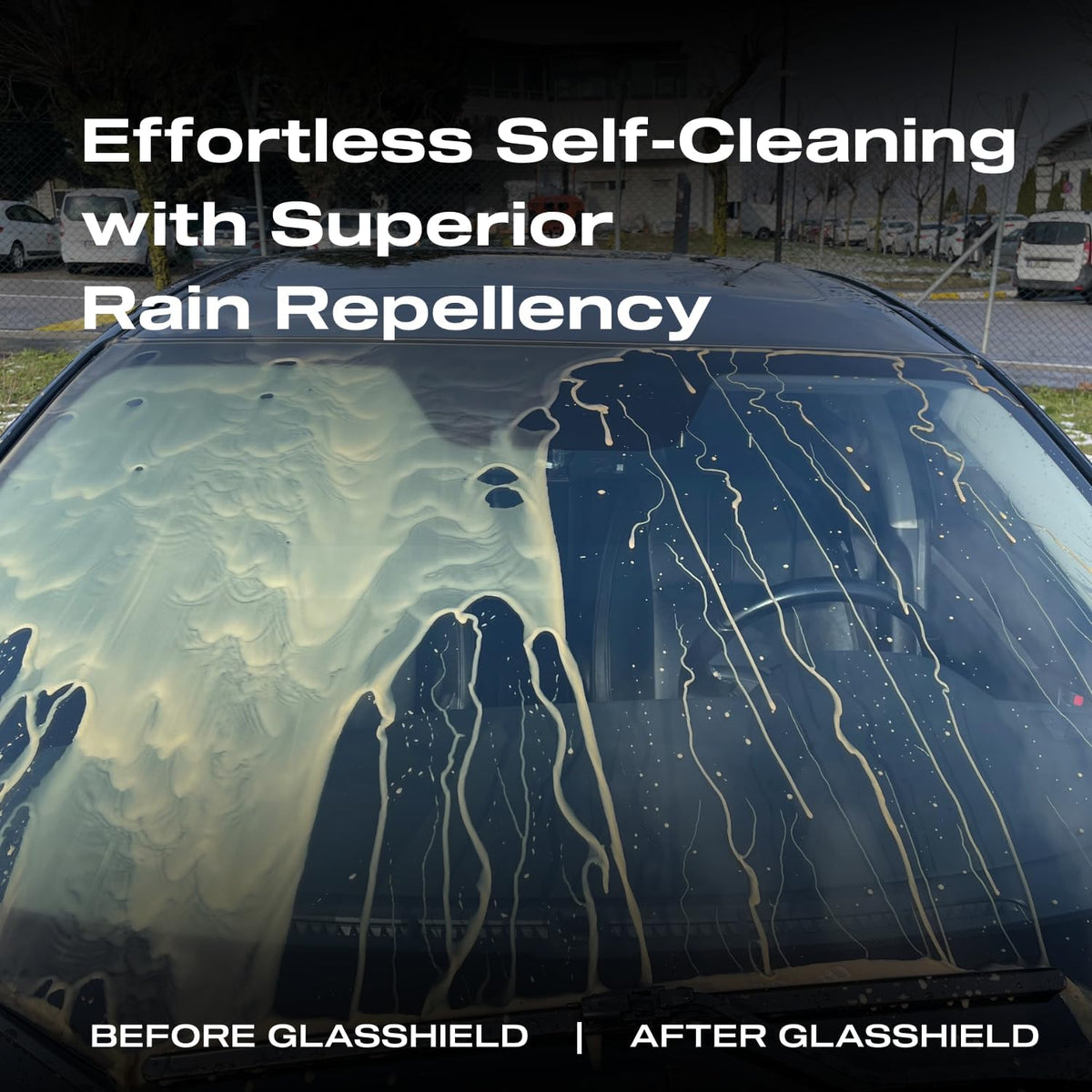 Nasiol GlasShield Wipe-On Nano Rain Repellent Wipe Kit, Ceramic Coating for Windshield, Quick & Easy Application, Easy to Clean, Car Rain-Repellant, Durable Lasts for 15,000 Miles