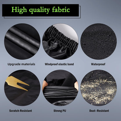 Car Cover Custom Fit for Toyota Corolla 2000-2025, Honda Civic 1991-2025, Waterproof All Weather Full Exterior Cover Rain Sun Protector Car Cover with Door Zipper