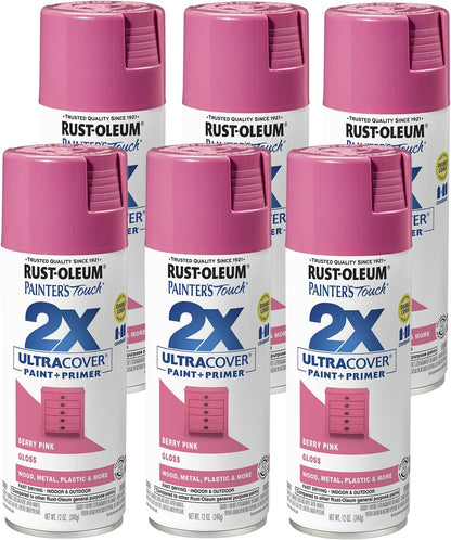 Rust-Oleum 334029 Painter's Touch 2X Ultra Cover Spray Paint, 12 oz, Gloss Clear - Colors B