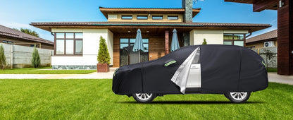 Car Cover Custom Fit for Honda CRV 1997-2025,Toyota RAV4 1996-2025, 6 Layers Truck Cover Waterproof All Weather for Automobiles,Outdoor Full Exterior Cover,Rain, Sun, Wind Protection,Black
