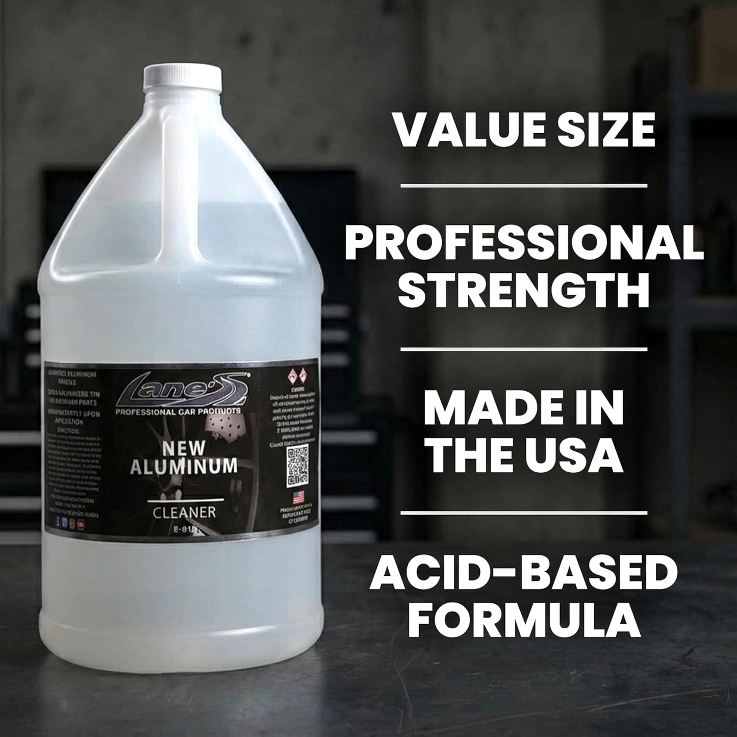 LANE'S New Aluminum Car Wheel Cleaner | Acid Rim Cleaner and Brightener | Brake Dust, Oxidation & Rust Remover for Motorcycles, Cars, Trucks | Shines & Eliminates Hard Scrubbing | 16oz