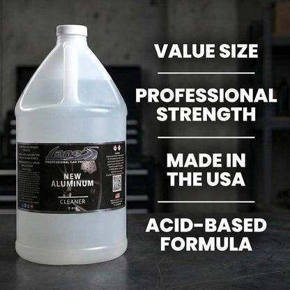 LANE'S New Aluminum Car Wheel Cleaner | Acid Rim Cleaner and Brightener | Brake Dust, Oxidation & Rust Remover for Motorcycles, Cars, Trucks | Shines & Eliminates Hard Scrubbing | 16oz