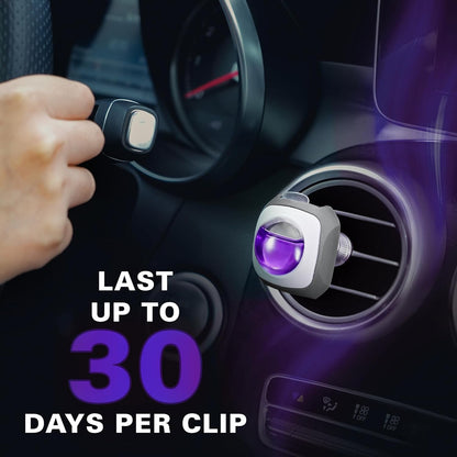 Air Jungles New Car Scent Car Air Freshener Vent Clip, 6 Count Long Lasting Up to 180 days, Natural Essential Oil Car Fragrance Accessories for Women and Men, Odor Eliminator - 4ml Each