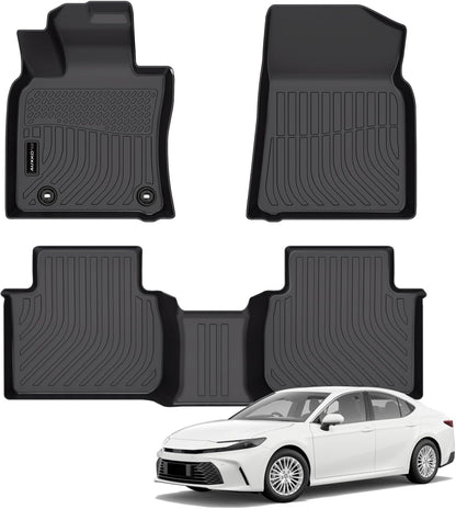All Weather Floor Mat Fit for Toyota Corolla(Include Hybrid Exclude Hatchback) 2026 2025-2020 TPE Rubber Liners Corolla Accessories All Season Guard Odorless Anti-Slip Liner Black