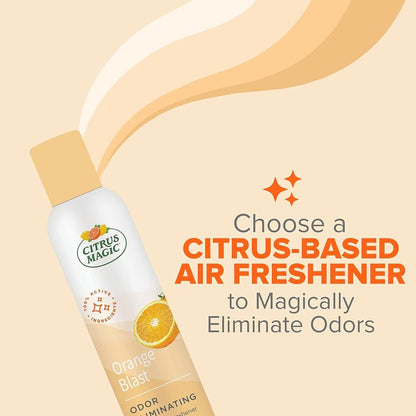 Citrus Magic Freshener Odor Eliminating Air Freshener Spray, 3 Ounce (Pack of 3), Fresh Citrus, 3 Count