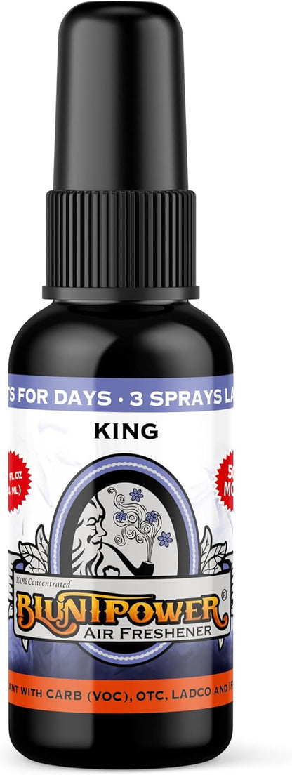 BluntPower (Baby Powder, 1 Pack) Concentrated Air Freshener Spray - Oil-Based Room Diffuser Spray - Long-Lasting Bathroom Scent, Car Freshener & Odor Eliminator - Colors B