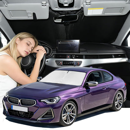 for Toyota Tacoma 2016-2023 2024 2025 2026 Sun Shade Sunshade Windshield Cover - 4 Layers Front Window Shade Custom Fit Tacoma 2Dr 4Dr Pickup Sun Visor 240T Shade Blocks UV Rays Car Accessories - Colors C