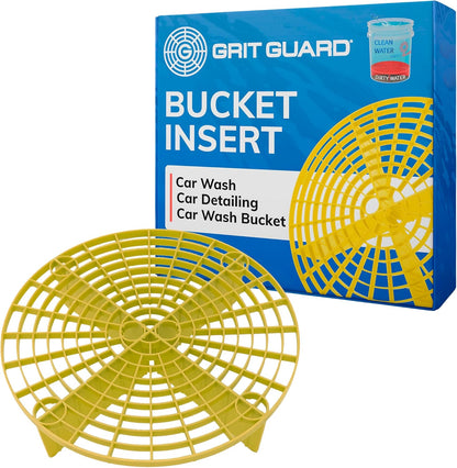 Grit Guard The Original Black Bucket Insert - 10" Diameter Car Wash Bucket for Car Washing, Detailing Compatible with 3.5, 4, 5 and 6 Gallon Buckets - Made in the USA
