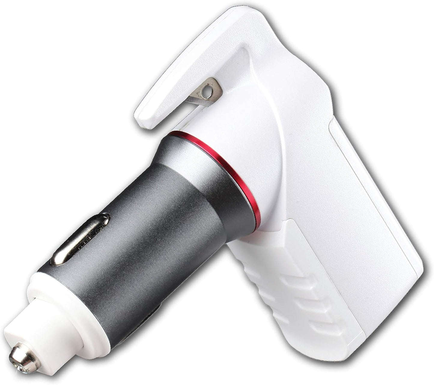 Ztylus Stinger Car Emergency Escape Tool, Spring-Loaded Window Breaker, Car Safety Hammer, Seatbelt Cutter and Window Glass Breaker, USB Car Charger, 2 USB Ports Max 2.4A (Black)