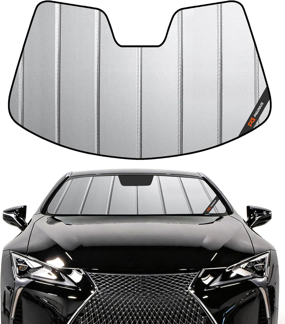 Pigenius Windshield Sun Shade for Lexus RX350/RX450h 2010-2015 Front Window Sunshade - AstraGuard