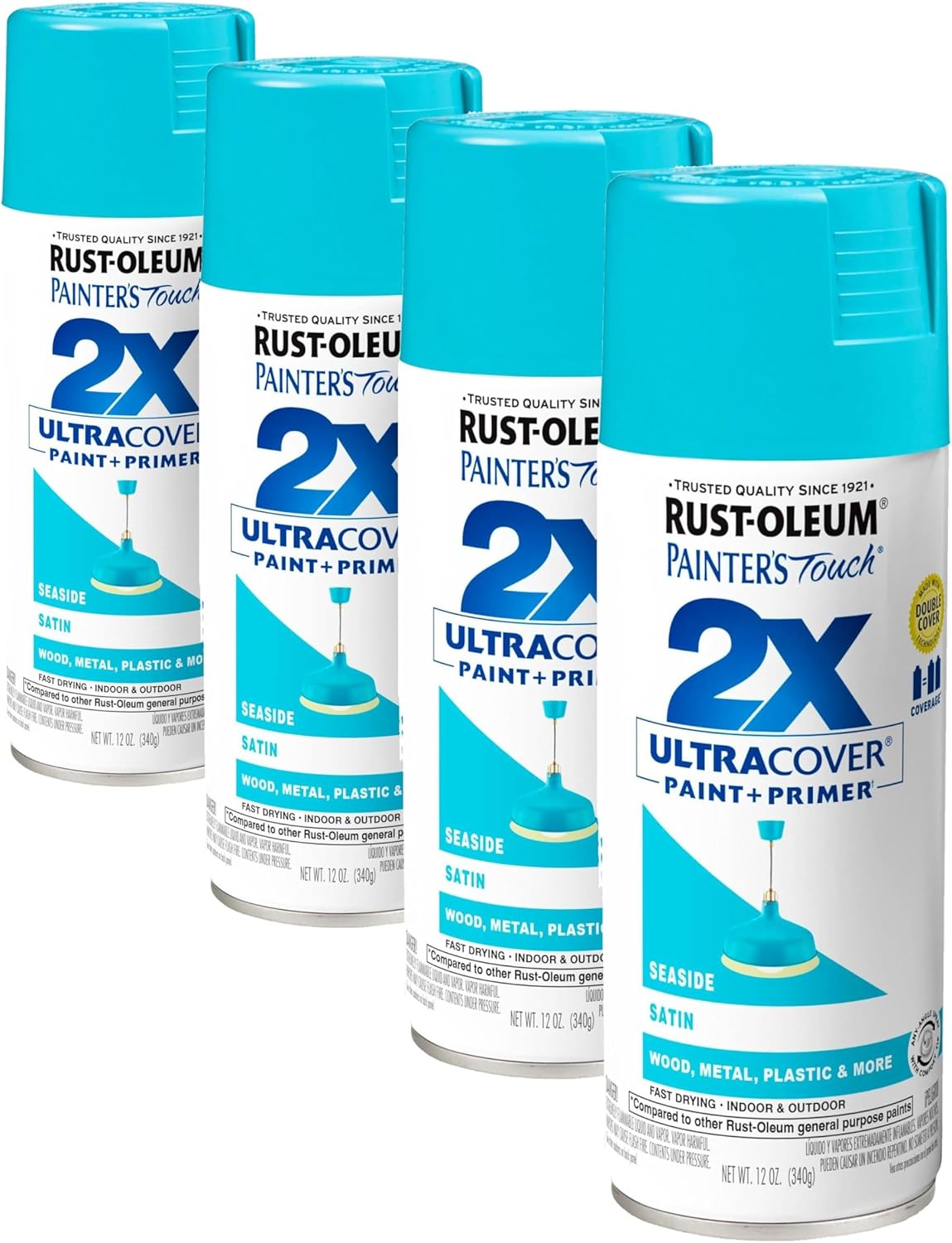 Rust-Oleum 334029 Painter's Touch 2X Ultra Cover Spray Paint, 12 oz, Gloss Clear - Colors F