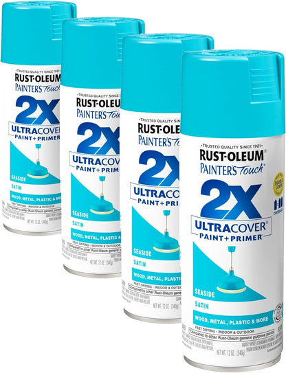 Rust-Oleum 334029 Painter's Touch 2X Ultra Cover Spray Paint, 12 oz, Gloss Clear - Colors F