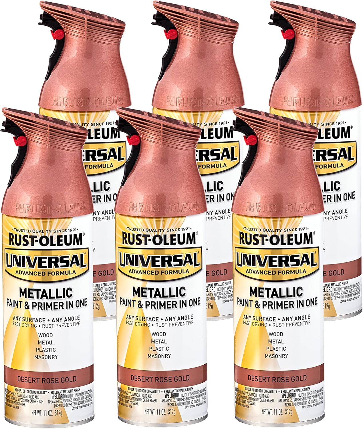 Rust-Oleum 302151 Universal All Surface Clear Topcoat Spray, 11 oz, Dead Flat Clear - Colors A