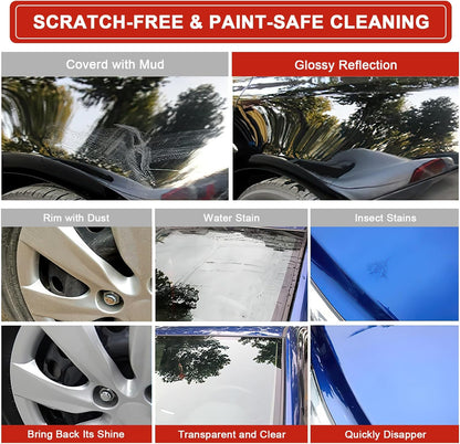 Clay Towel 2 Pack Auto Detailing - Fine Grade Microfiber Car Chamois Towel - DIY Detail Clay Bar Alternative
