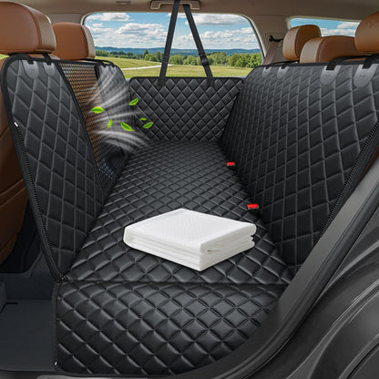 URPOWER Dog Car Seat Cover for Pets 100% Waterproof Seat Cover Hammock 600D Heavy Duty Scratch Proof Nonslip Durable Soft Back Seat Covers for Cars and SUVs