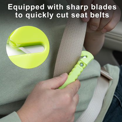 Car Window Breaker Hammer and Seat Belt Cutter 2-in-1，Emergency Escape Tool | Car Accessories, Auto Car Escape Tool，Safety Hammer for Family Rescue and Auto Traffic Accident Emergency Escape, 2 Packs