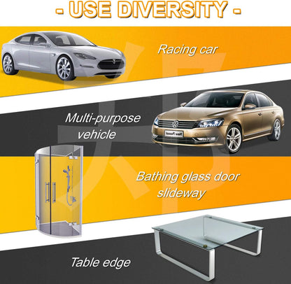 Eytool Clear Door Edge Guards for Cars,Car Door Protector with U Adhesive Edge Protective Trim Ding Protector Fit for Most Car (Clear, 32.8FT)