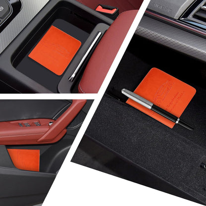 Registration and Insurance Card Holder, Vehicle Glove Box Car Organizer with Magnetic Closure, Interior Car Accessories for Documents, Cards, License Storage, 1-Pack Red