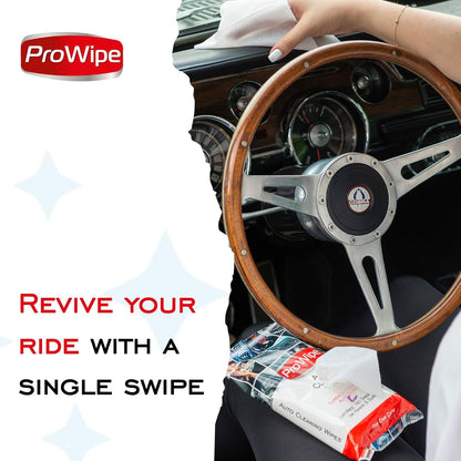 Car Cleaning Wipes - Car Interior Cleaner, Dashboard Cleaner, 4x40-160 Count Residue-Free Wipes for Interior Surfaces, From Dashboard to Leather Seats, Must Have Accessories