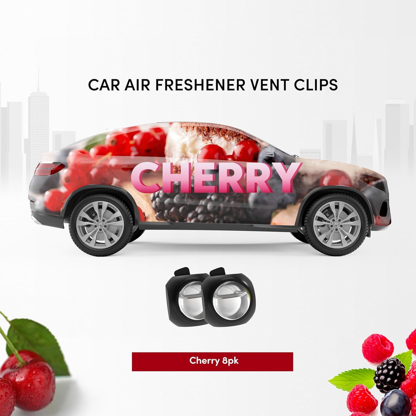 DRIVEJOY Car Air Freshener Vent Clips, 8 PK, 6 Ocean, 2 New Car Scent, Long Lasting Air Fresheners for Men & Women, Up to 240 Days, Odor Eliminator