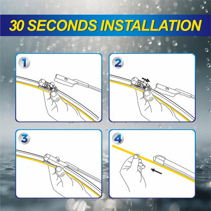 5 PLUS® Silicone Windshield Wipers Replacement for 2019-2024 Toyota RAV4/ 2006-2015 Mazda 5 Wiper Blades(Set of 3), Windshield Wiper Blades For My Car-26"/16"/12" - Colors C