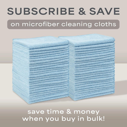 S&T INC. 100 Pack of Microfiber Cleaning Cloth, Bulk Microfiber Towel for Home, Reusable and Lint Free Cloth Towels for Car