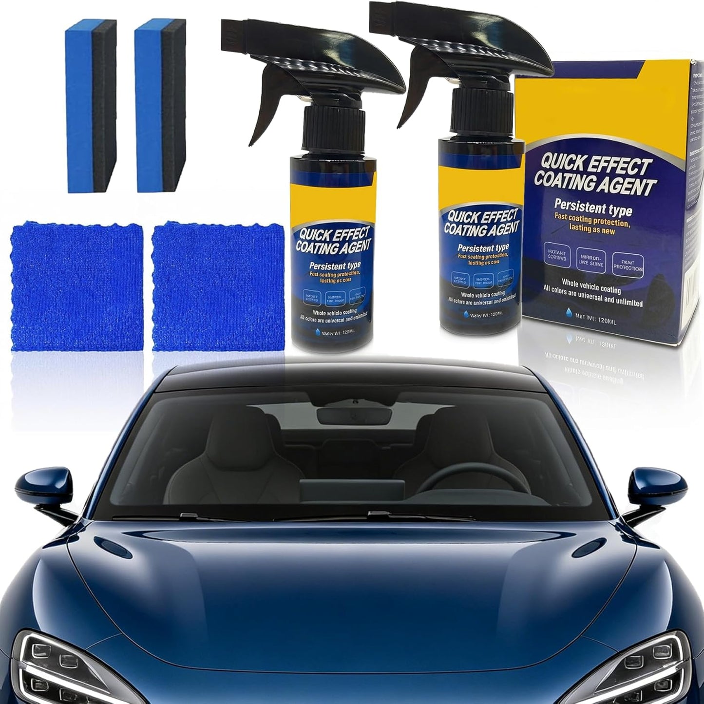 Headlight Restoration Kit, Headlight Cleaner: Erase Yellowing & Oxidation Restores Clarity with Long-Lasting UV Shield Headlight Cleaner and Restorer kit, Advanced Car Headlight Restoration Kit
