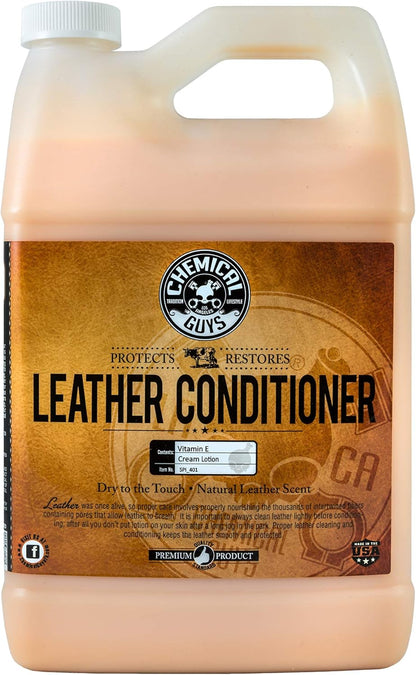 Chemical Guys Leather Conditioner, Vintage Series - Conditions, Nourishes, and Protects Natural, Synthetic, and Faux Leather Seats, Interiors, Apparel & Accessories, 16 fl oz