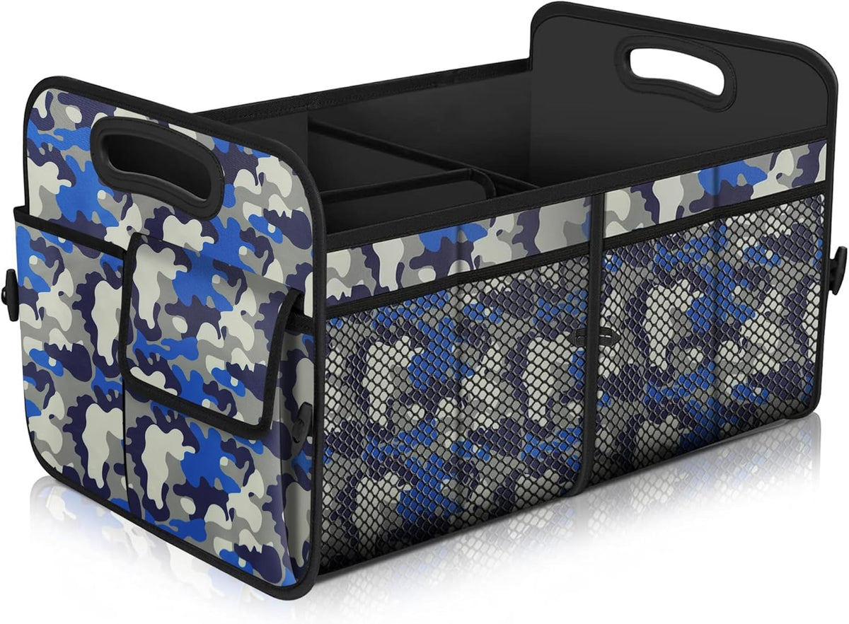 Femuar Car Trunk Organizer with Large Capacity Waterproof Car Accessories for Women & Men, Collapsible Trunk Organizer for Suv/Jeep/Sedan,Tools (Black, Standard)
