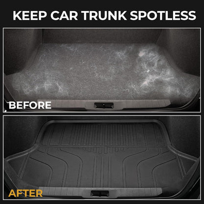 Floor Mats Set for Nissan Rogue 2026 2025 2024-2021 Accessories, Full Coverage All Weather Floor Mats Cargo Mat with Backrest Protectors & Door Sill Guards (Not for Sport)