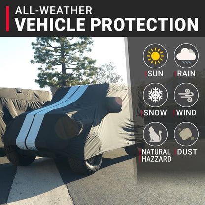 iCarCover Premium Car Cover for 1990-2017 Lexu s LS400, LS430, LS460 Heavy Duty Waterproof All-Weather Automobiles Custom Fit Indoor Outdoor UV Snow Protection Covers with Straps and Bag - Colors A
