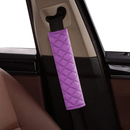 4 Pack Universal Car Seat Belt Pads, Adult Seat Belt Shoulder Strap Covers Harness Pad for Car/Bag,Soft Comfort Helps Protect You Neck Shoulder from The Seat Belt Rubbing（Black）