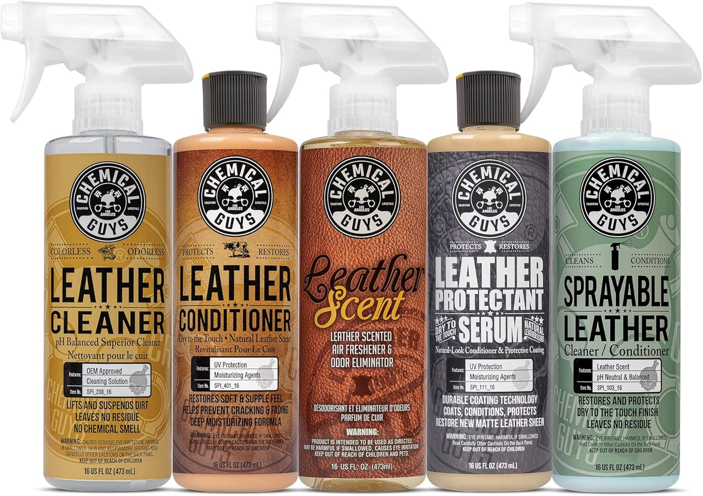Chemical Guys Leather Conditioner, Vintage Series - Conditions, Nourishes, and Protects Natural, Synthetic, and Faux Leather Seats, Interiors, Apparel & Accessories, 16 fl oz