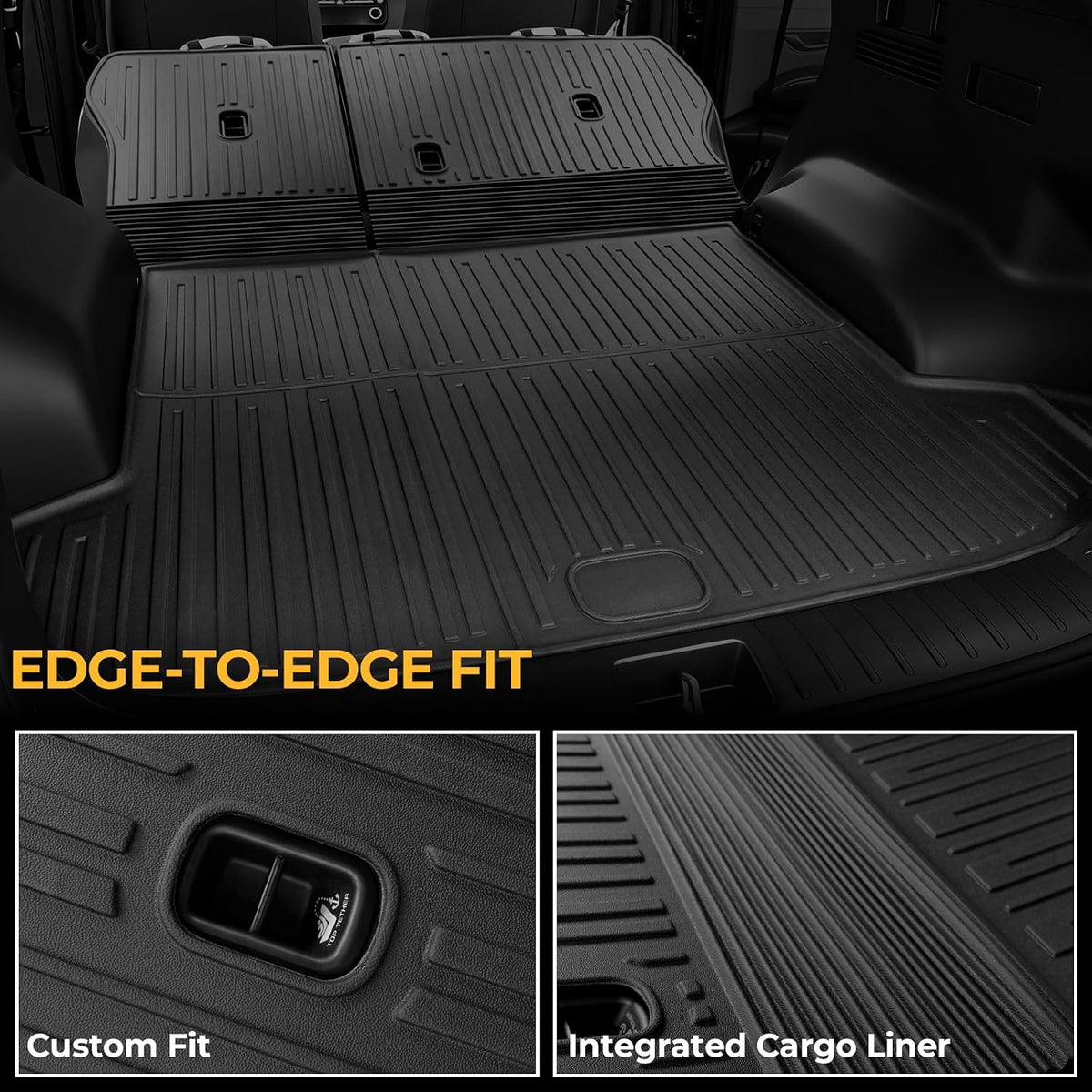 Floor Mats for Hyundai Elantra Gas 2021-2026, All Weather Floor Mats Trunk Cargo Liner and Door Sill Guards Accessories, Full Coverage Set (Not fit Hybrid Models)
