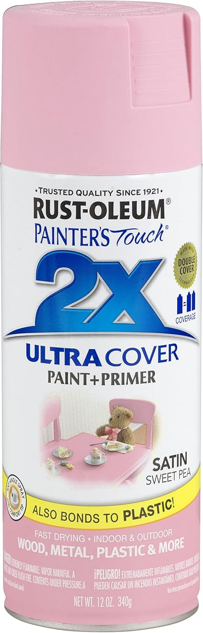 Rust-Oleum 334029 Painter's Touch 2X Ultra Cover Spray Paint, 12 oz, Gloss Clear - Colors A