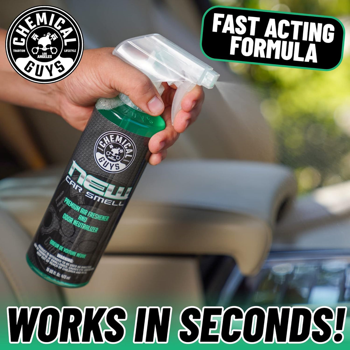 Chemical Guys AIR_301_04 New Car/Leather/Signature Scent Sample Kit, Great for Cars, Trucks, SUVs, RVs, Home, Office & More (4 fl oz - 3 Items)