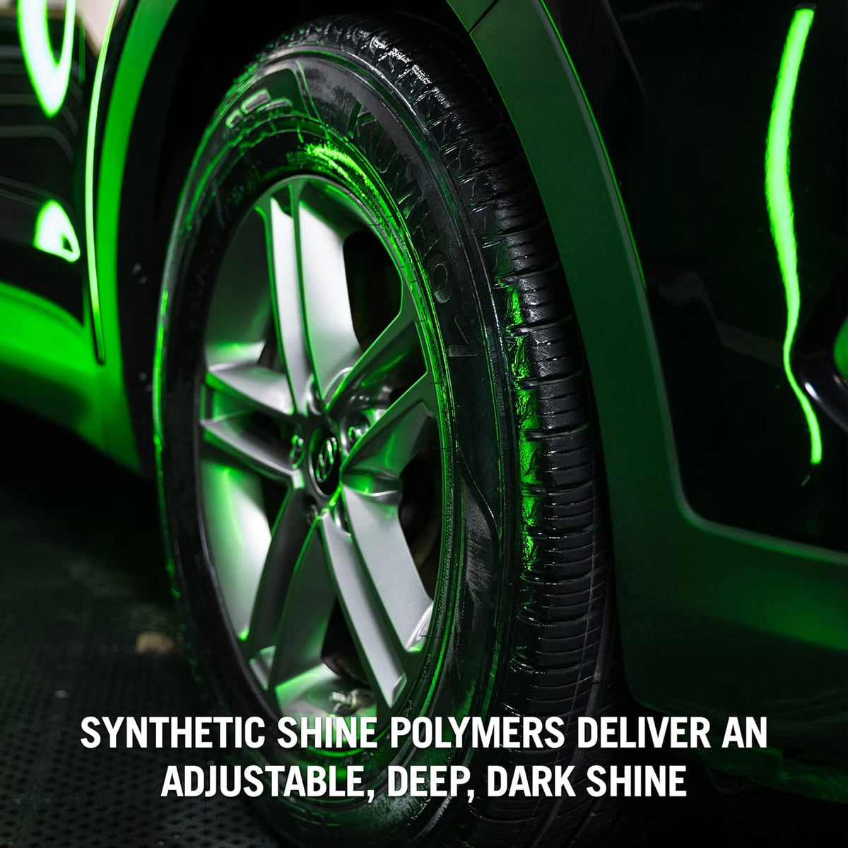 Turtle Wax Hybrid Solutions Graphene Acrylic Tire Shine Spray Coating, Long-Lasting Rich Black Shine, No-Sling, Water-Resistant Tire Dressing with UV and Dirt Repellent Protection, 23oz (Pack of 1)