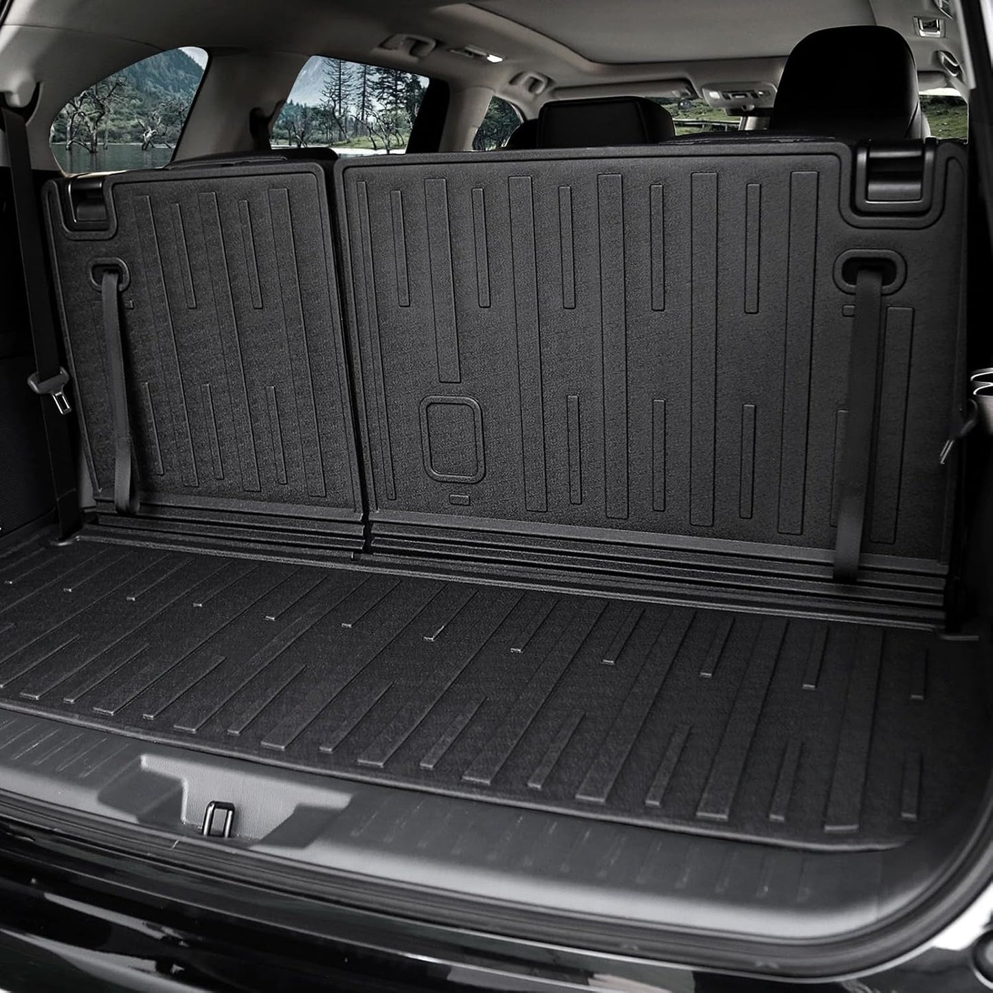 Floor Mats for Toyota Sienna 2021-2026, All Weather Floor Mats Lower Trunk Cargo Liner Accessories, Full Coverage Set (Fit 8-Seat with Spare Tire)