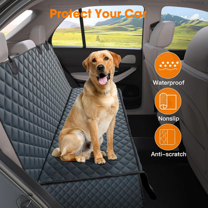 MIXJOY Dog Seat Cover for Back Seat Waterproof Dog Seat Covers for Cars, Car Seat Protector for Dogs, Nonslip Back Seat Cover for Trucks & SUV