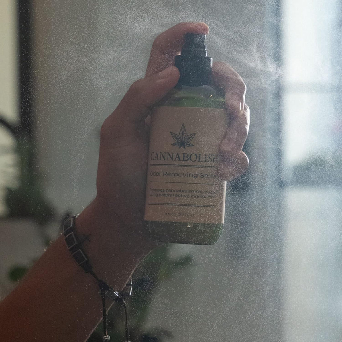 Cannabolish Lavender Smoke Odor Eliminator Spray and Air Freshener, 8 fl. oz, Natural Ingredients