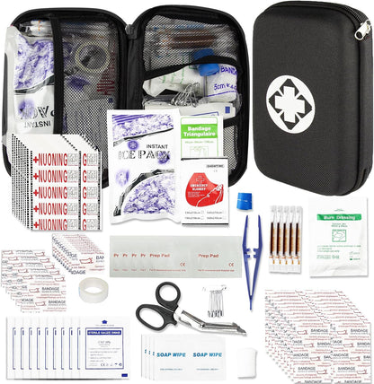 Car First Aid Kits 275Pcs Survival Gear Home Travel Size Small Emergency Kit Tactical Hiking EVA Camping Essentials Backpack Sports Office Boat Urgent Accident