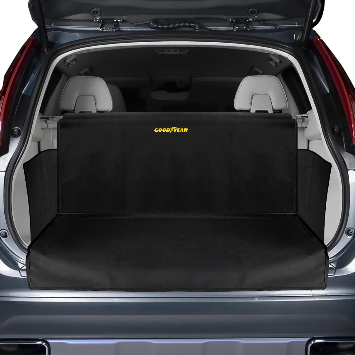 GOODYEAR Water Resistant SUV Cargo Cover Heavy-Duty Trunk Protector for Dogs, Durable Liner with Side Walls, Pet Mat, Large Size