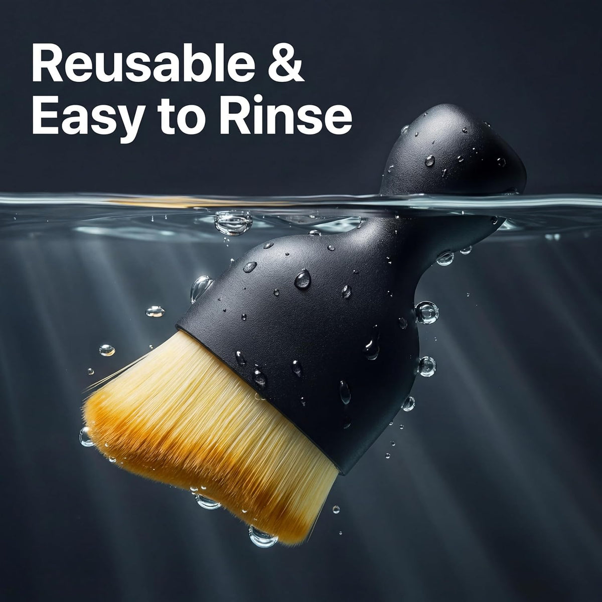 2 PCS Car Interior Detailing Brush, Soft Bristle Car Cleaning Brush for Dashboard, Scratch-Free Car Duster Brush for Auto,Truck,SUV,RV (Black & Yellow)