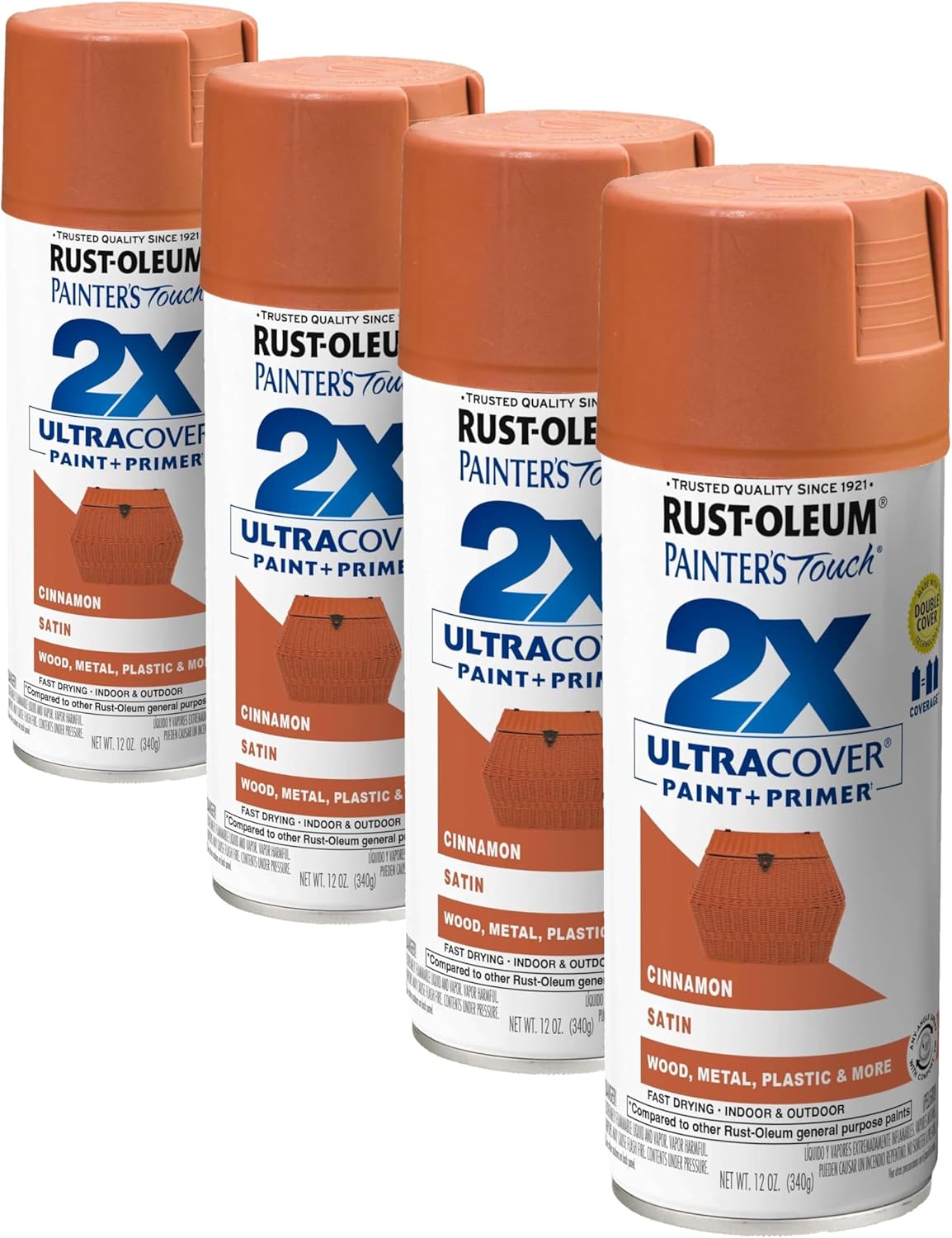 Rust-Oleum 334029 Painter's Touch 2X Ultra Cover Spray Paint, 12 oz, Gloss Clear - Colors F
